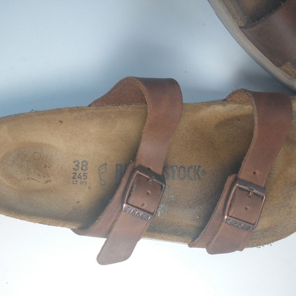 Birkenstock Sierra Sandals Size 38 Regular Width Leather - Picture 6 of 14